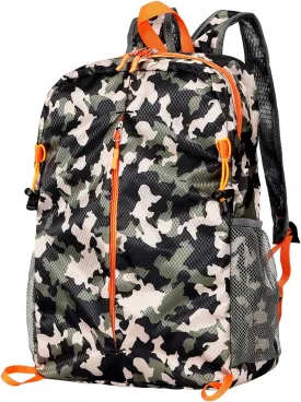 15L Lightweight Packable Backpack, Foldable Hiking Bag, Travel Backpack for Women Man, Waterproof Outdoor Camping Day Pack, Camouflage Color