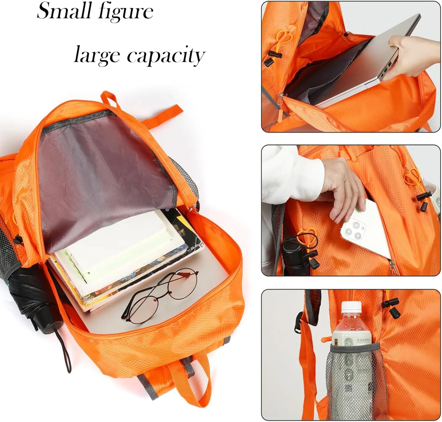 15L Lightweight Packable Backpack, Foldable Hiking Bag, Travel Backpack for Women Man, Waterproof Outdoor Camping Day Pack, Camouflage Color