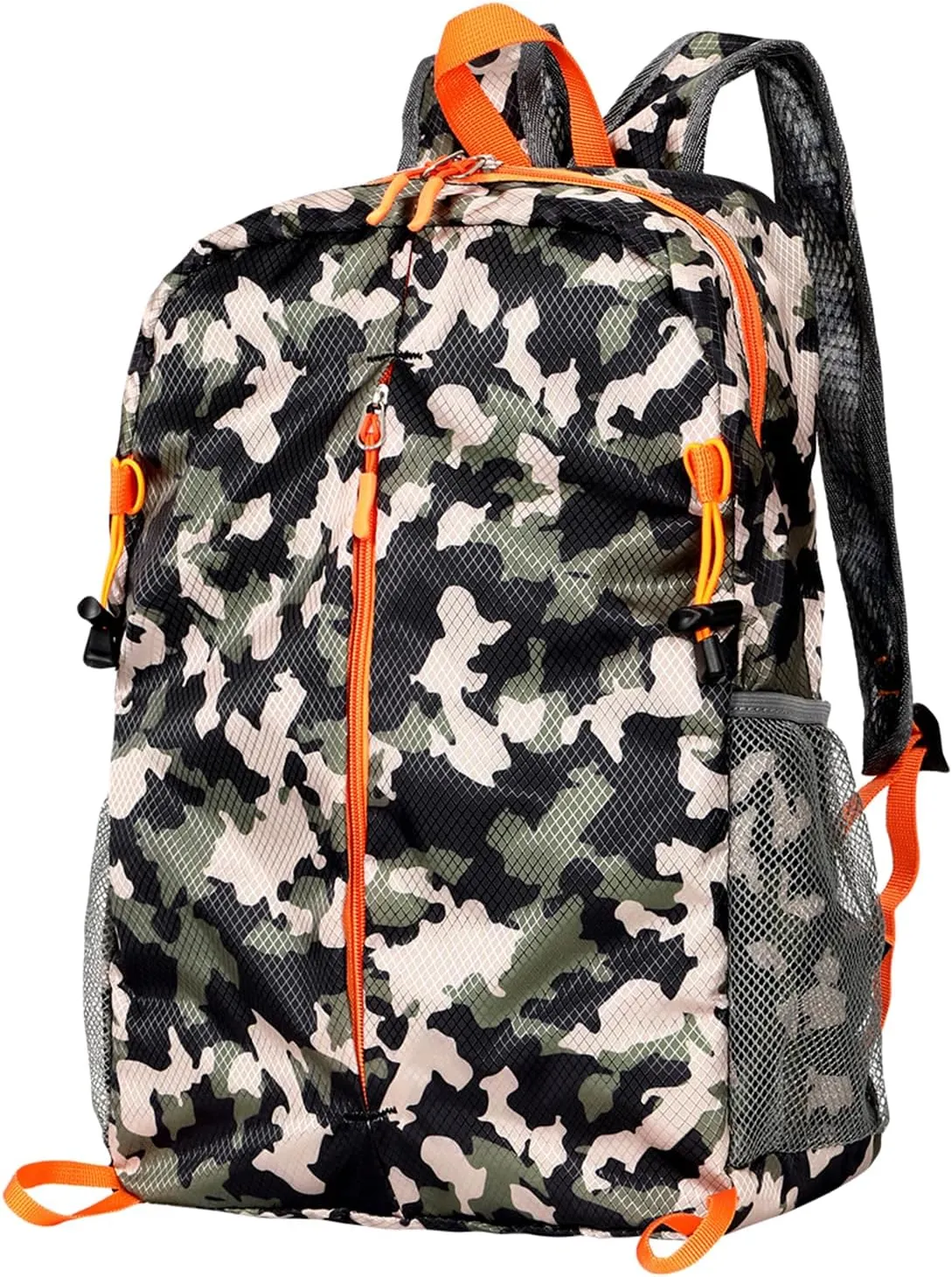15L Lightweight Packable Backpack, Foldable Hiking Bag, Travel Backpack for Women Man, Waterproof Outdoor Camping Day Pack, Camouflage Color