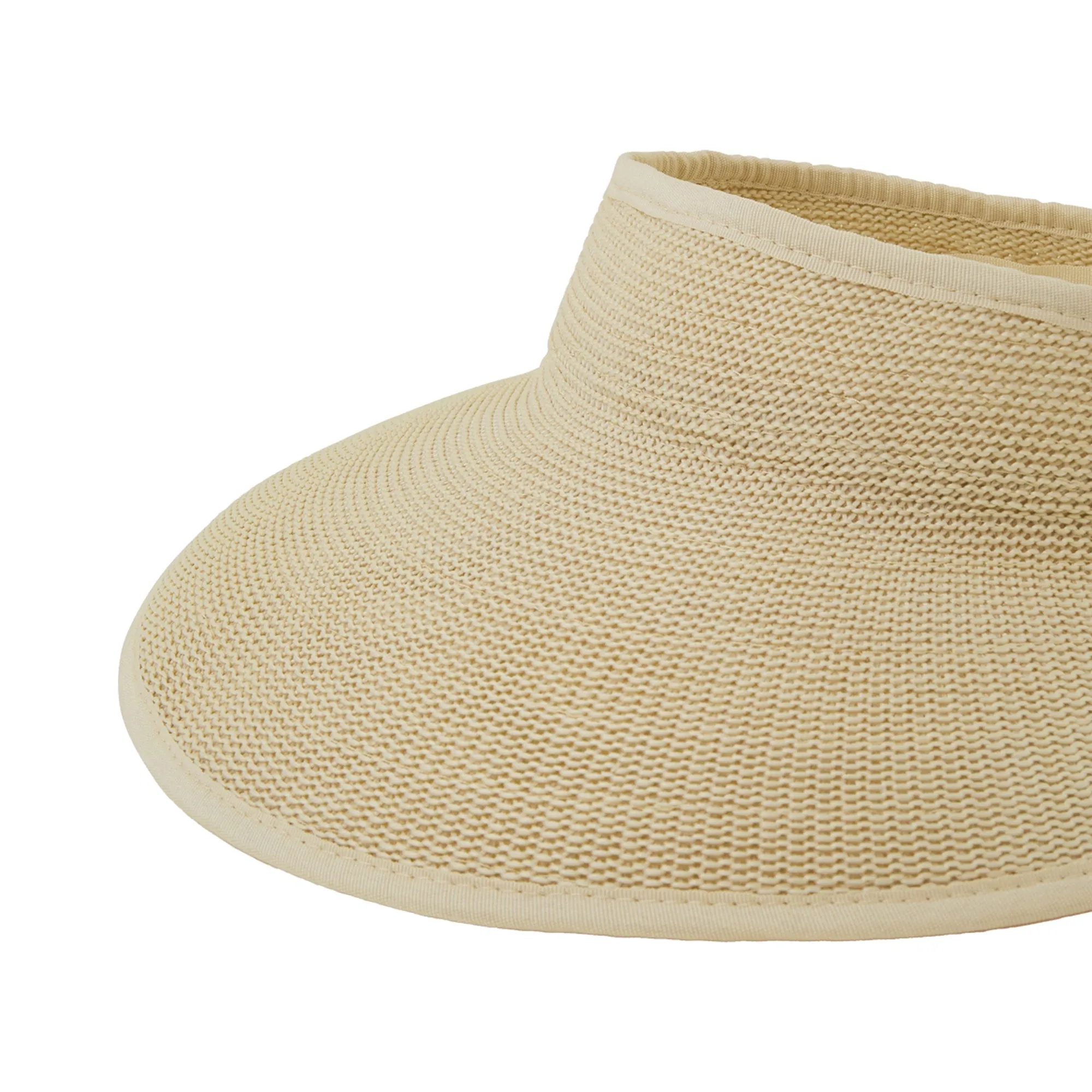 Accessorize London Women's Woven Packable Sun Visor