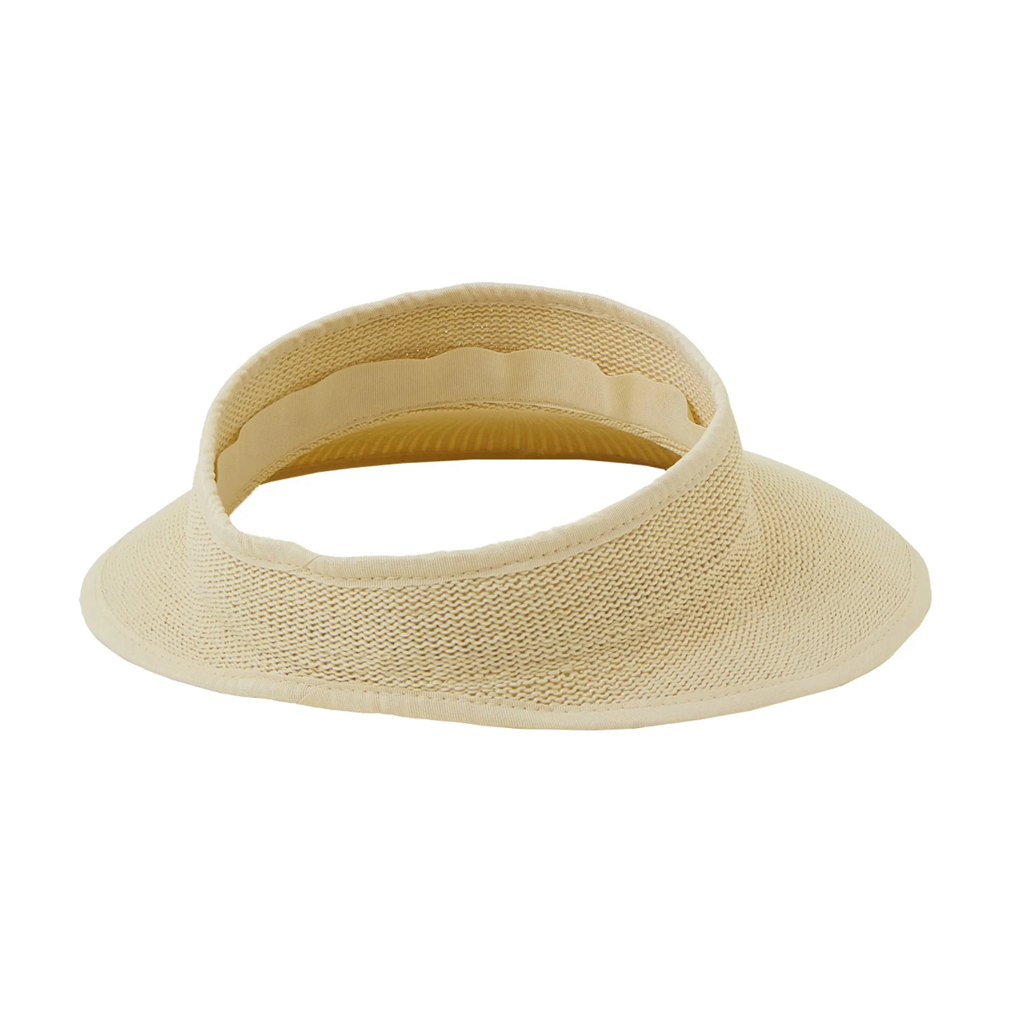 Accessorize London Women's Woven Packable Sun Visor