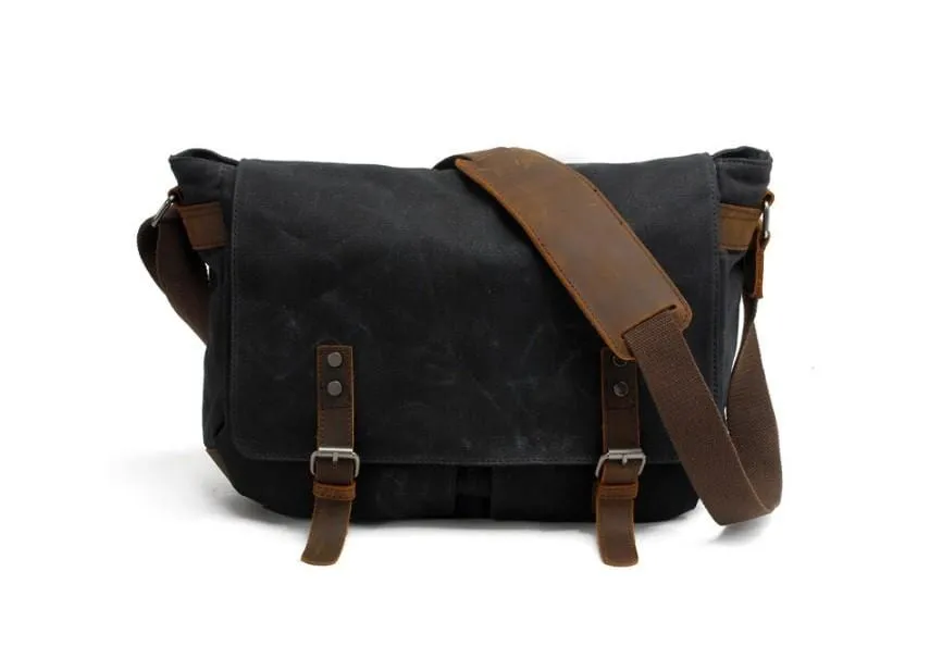 Army Green Canvas Messenger Bag Shoulder Bag