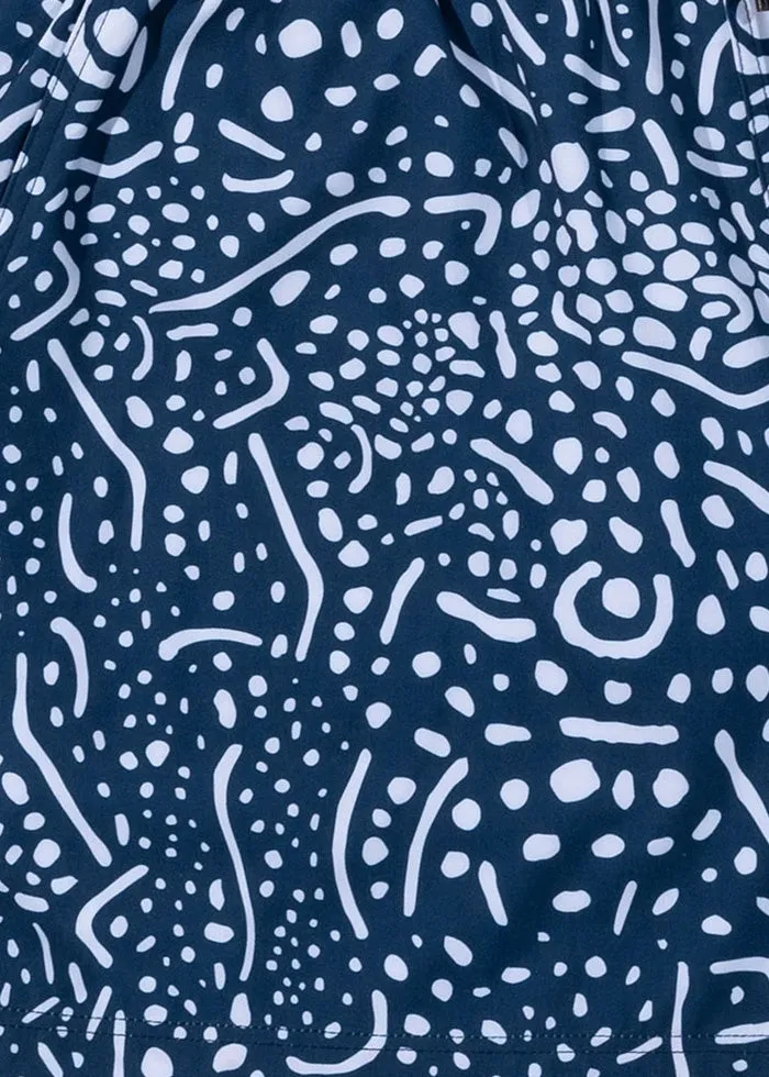 Balmoral Whale Shark Skin Print Mid Length Men's Board Shorts