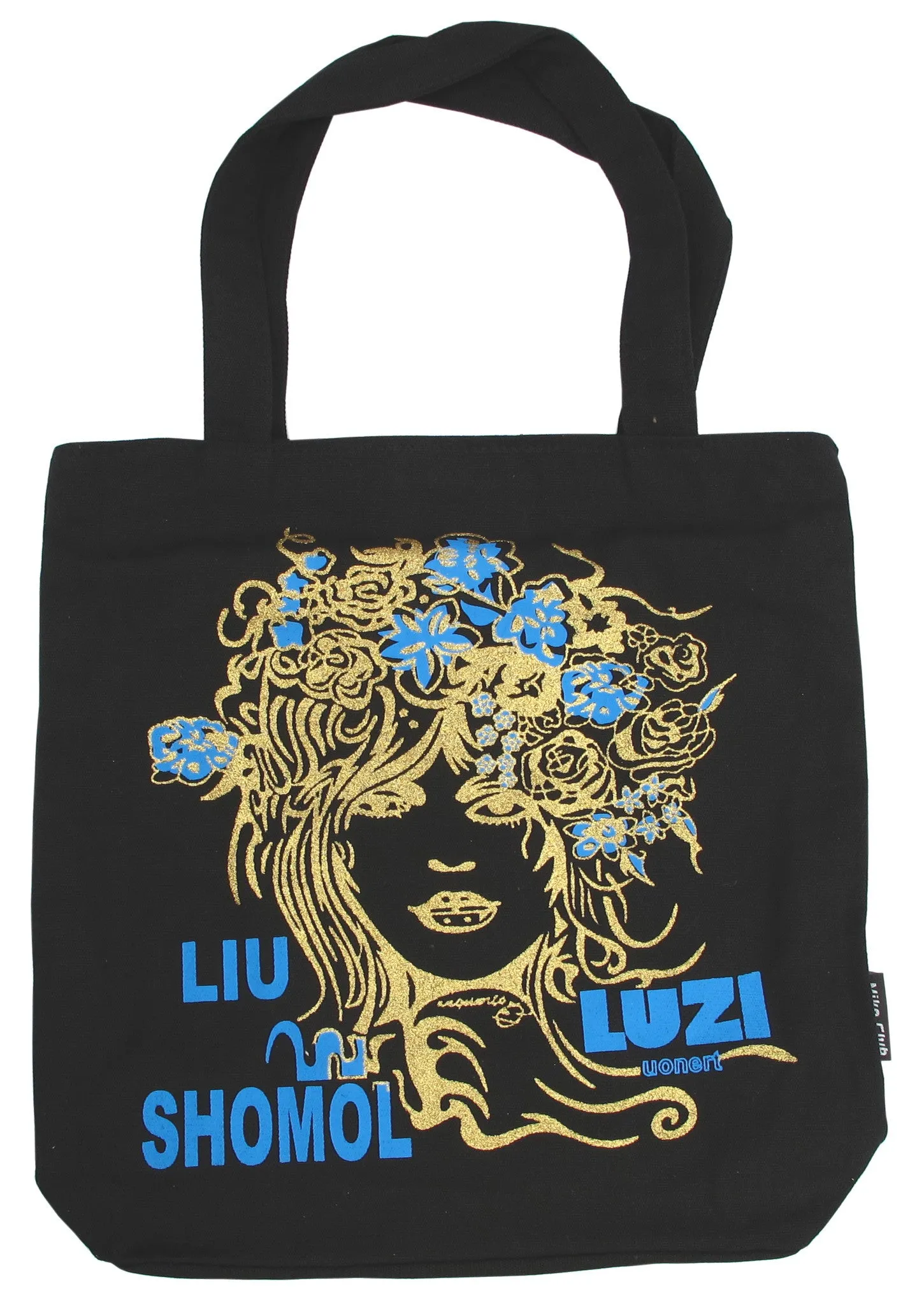 Black Canvas Tote Bag for Women