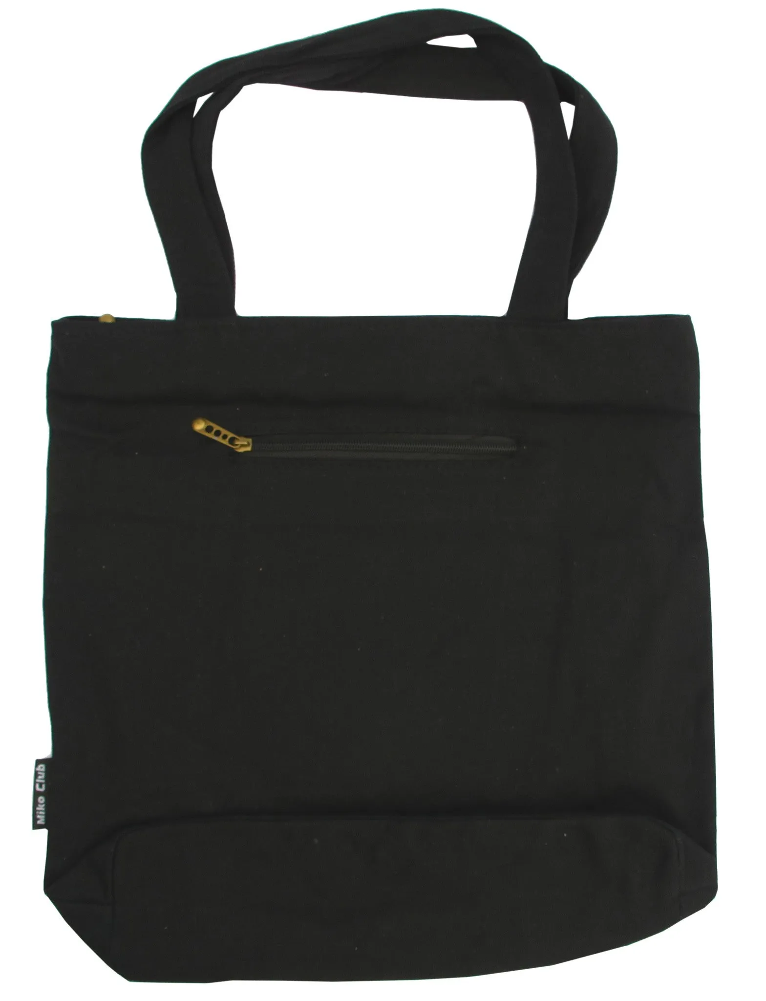 Black Canvas Tote Bag for Women