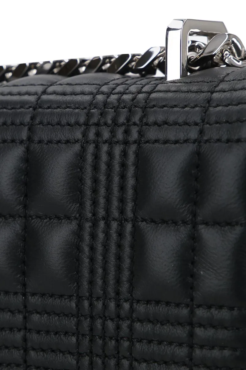 BURBERRY Small Quilted Lambskin Lola Bag