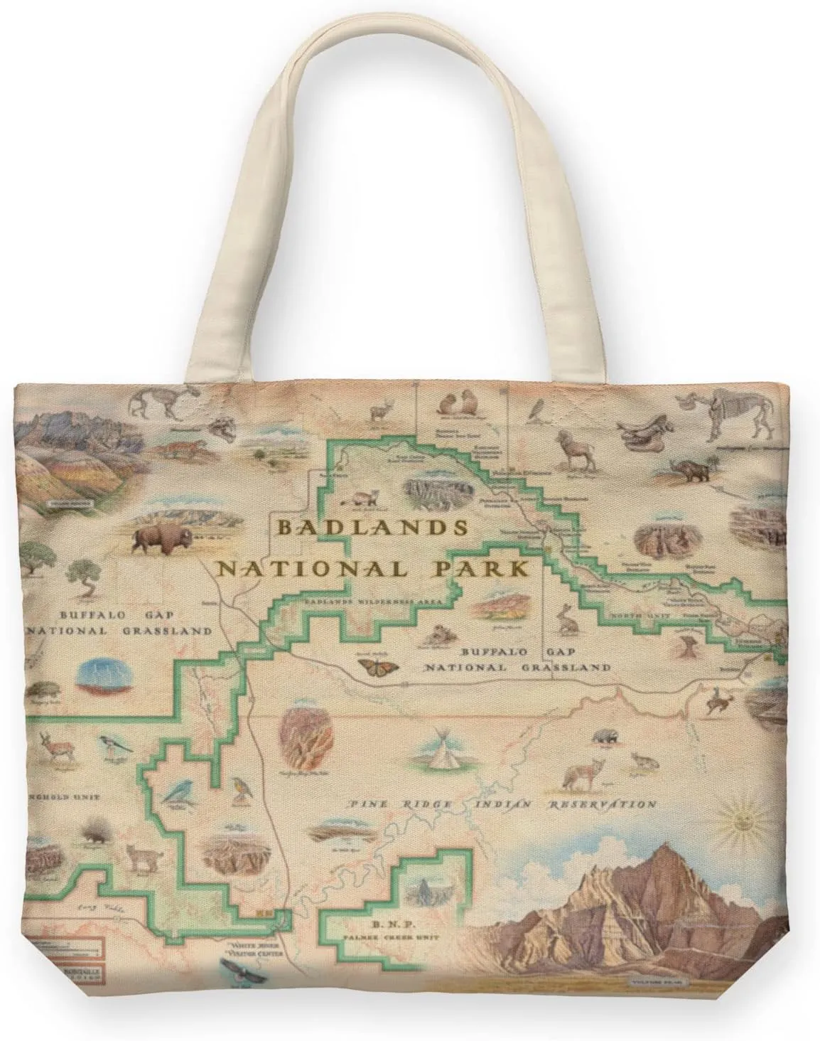 Canvas Tote Bag with Handles, Cloth Grocery Shopping Bag, Reusable & Eco-friendly Bag, 100% Cotton, Washable