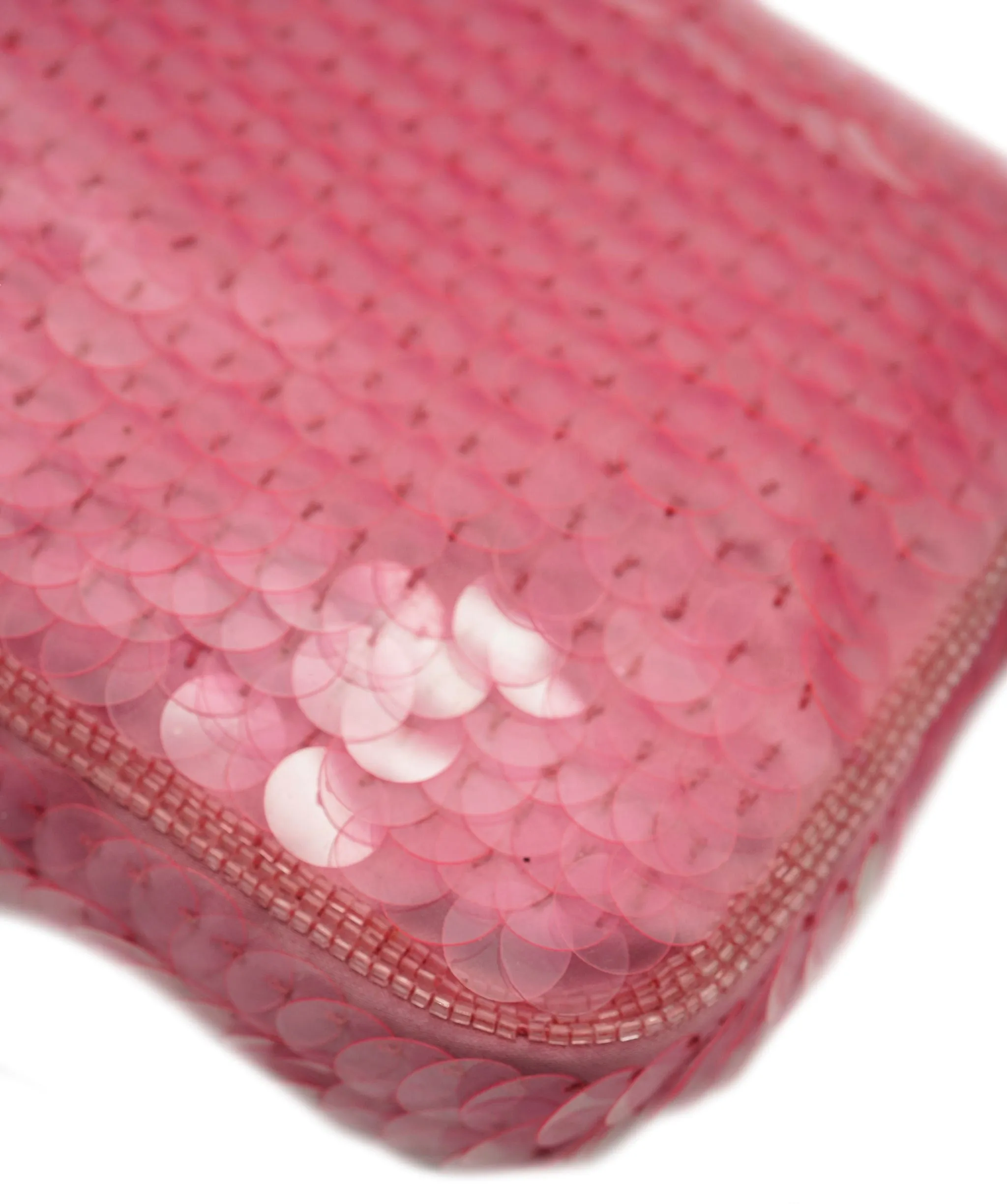 Fendi Baguette Bag Pink Sequin Super Rare AGC1468
