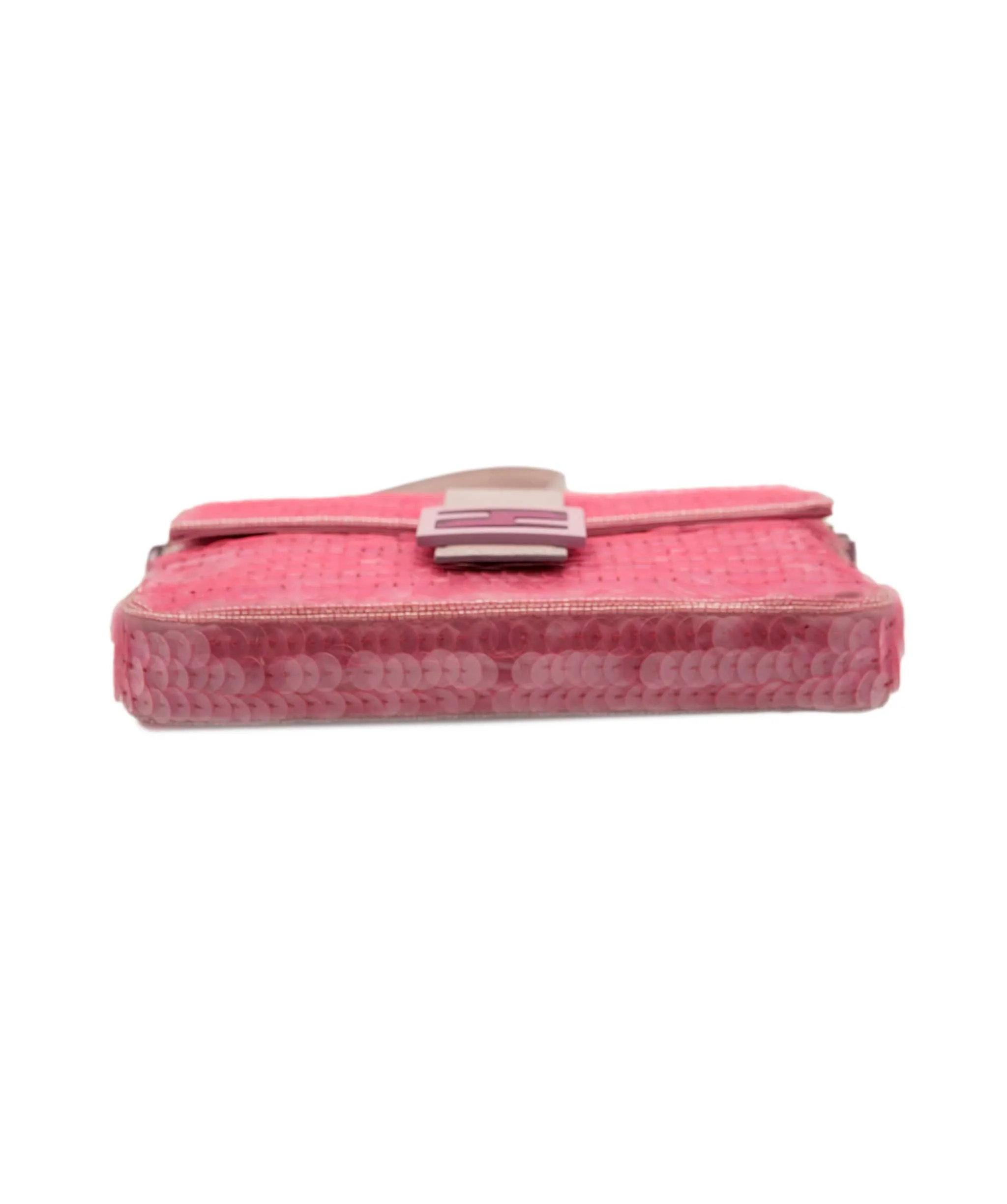 Fendi Baguette Bag Pink Sequin Super Rare AGC1468