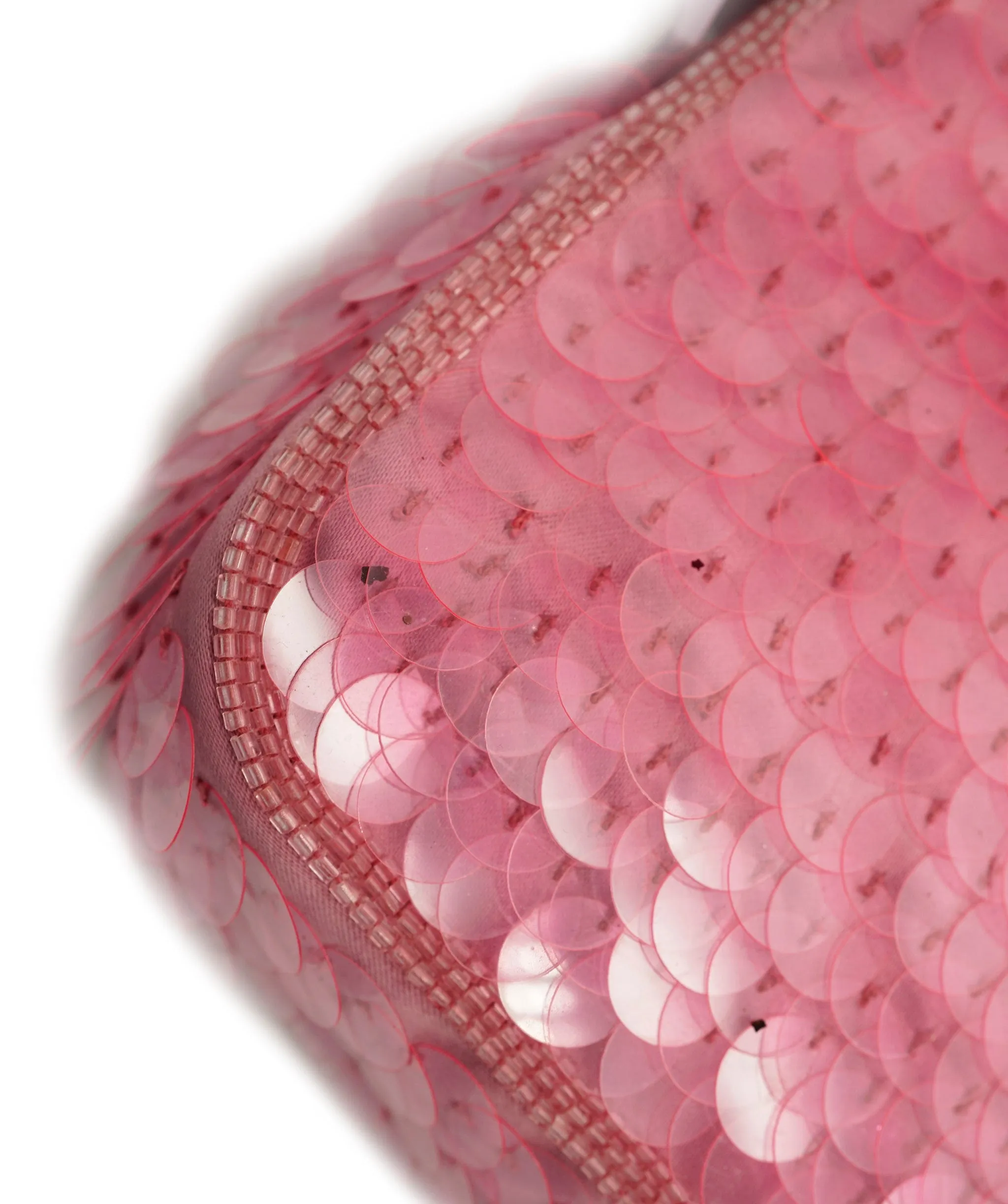 Fendi Baguette Bag Pink Sequin Super Rare AGC1468