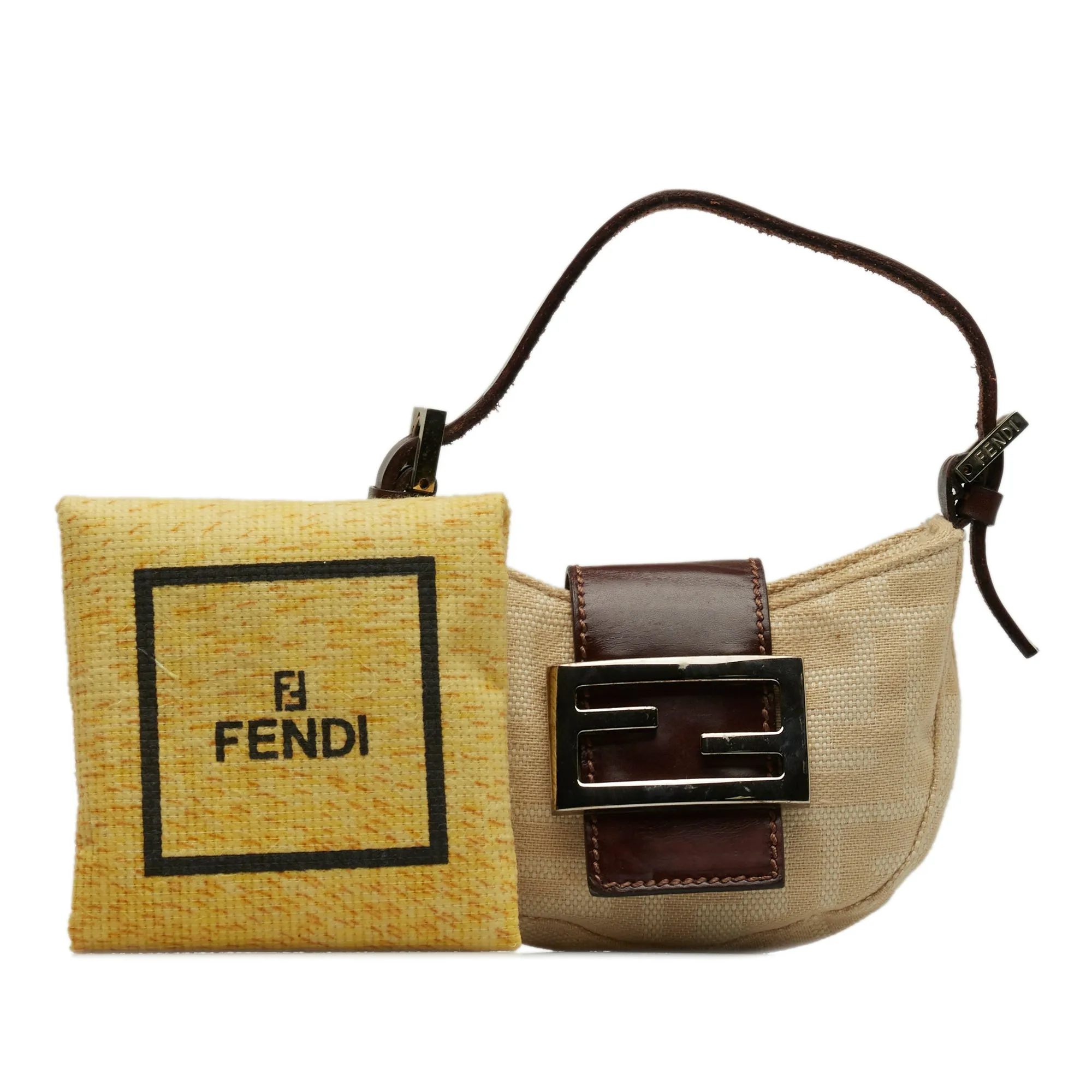 FENDI Mini Zucca Croissant Baguette
