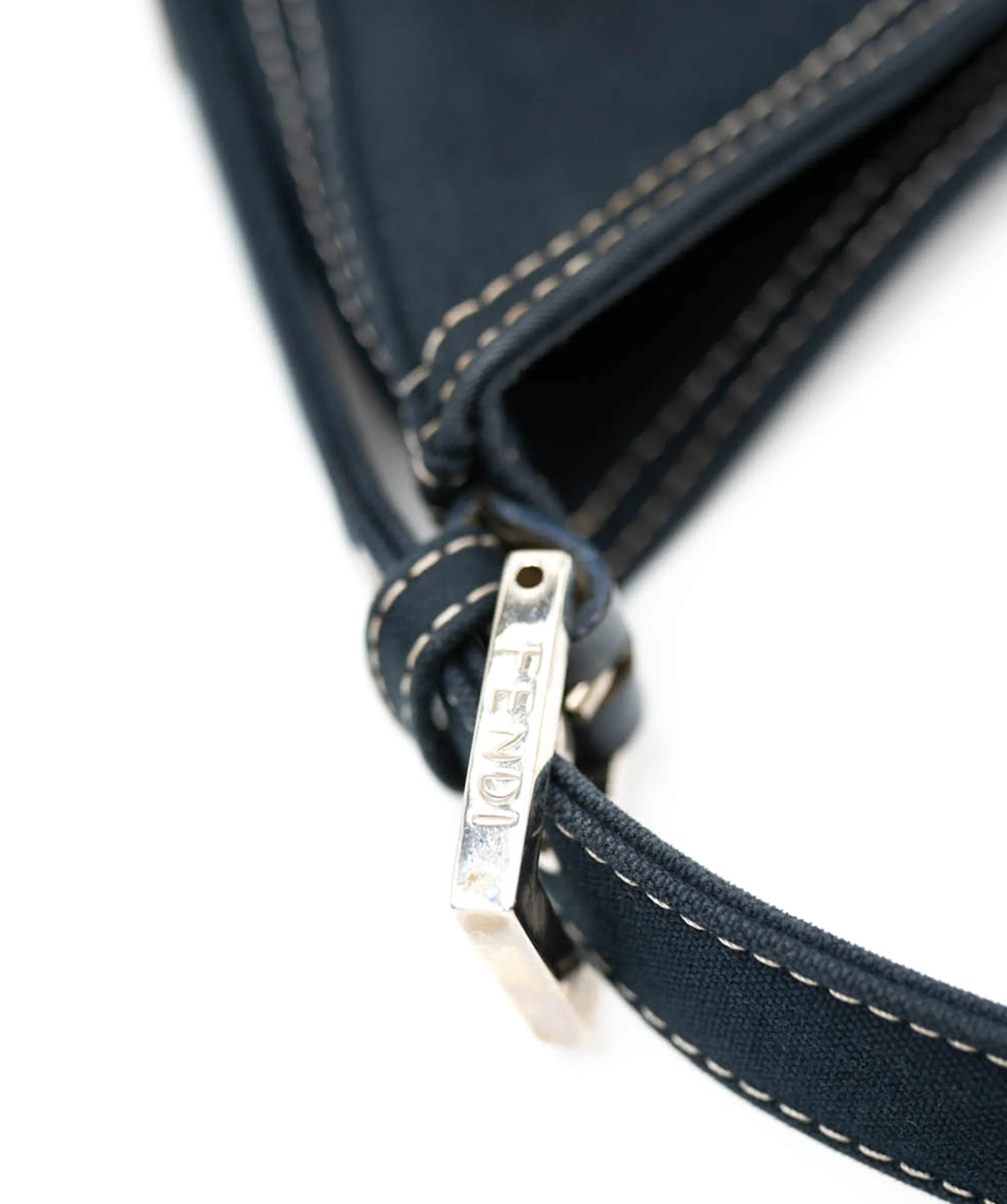 Fendi Navy Baguette Hobo Bag - AWC1613