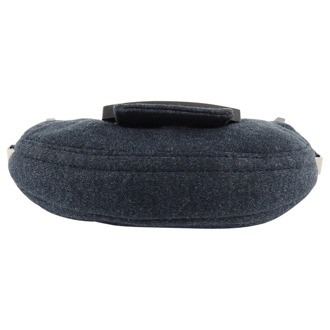 Fendi Vintage Grey Cotton Jersey Micro Baguette Bag