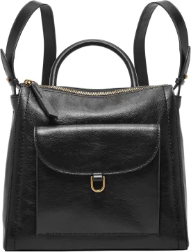 Fossil Women's Parker Leather Convertible Backpack Purse Handbag for Women