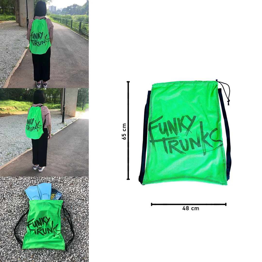 Funky Trunks Mesh Gear Drawstring Bag FTG010A- Still Brasil