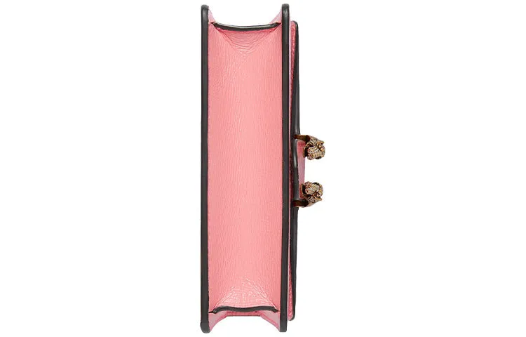 GUCCI Leather Dionysus Tiger Head Buckle Chain Single-Shoulder Bag Super Mini Red/Pink 476432-18YQX-6664