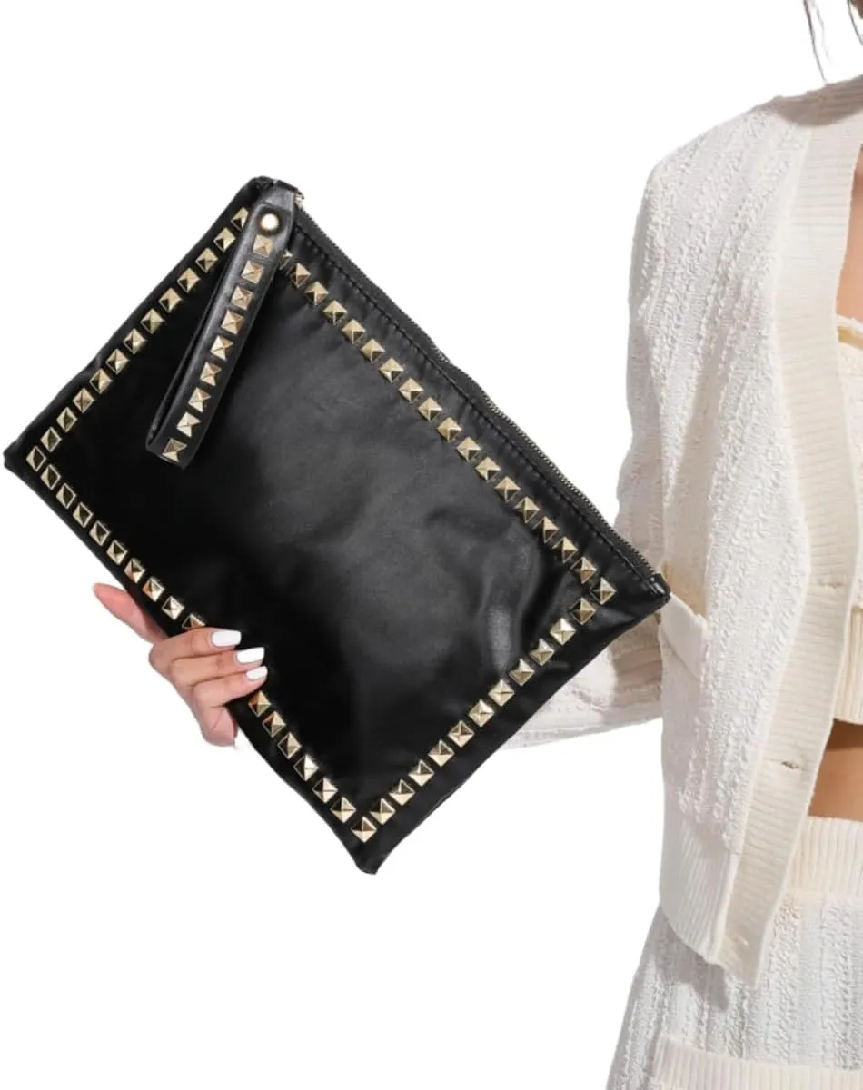 IAMUHI Women Faux Leather Crocodile Envelope Clutch Bag Wristlet Zipper Evening Handbag Wallet Purse