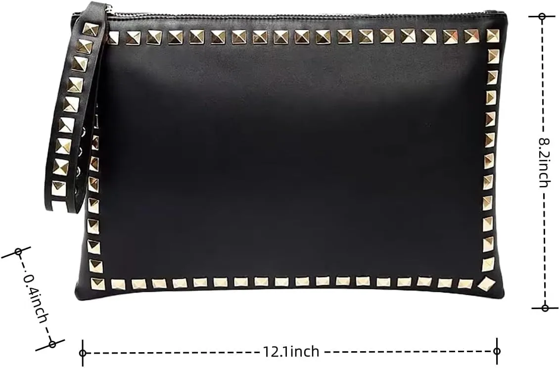 IAMUHI Women Faux Leather Crocodile Envelope Clutch Bag Wristlet Zipper Evening Handbag Wallet Purse