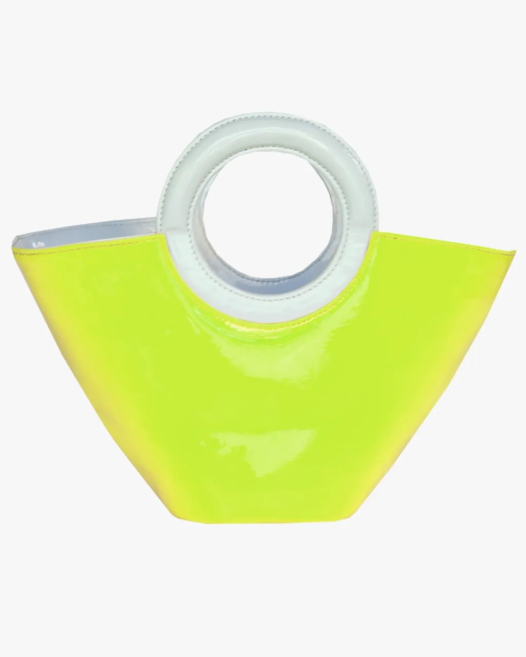 JELLY TOTE MINI | PURPLE, LIME GREEN, WHITE
