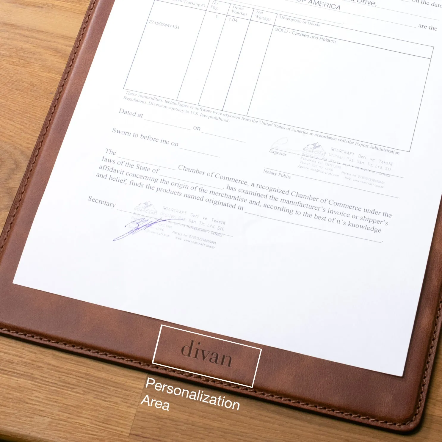 Leather Clipboard