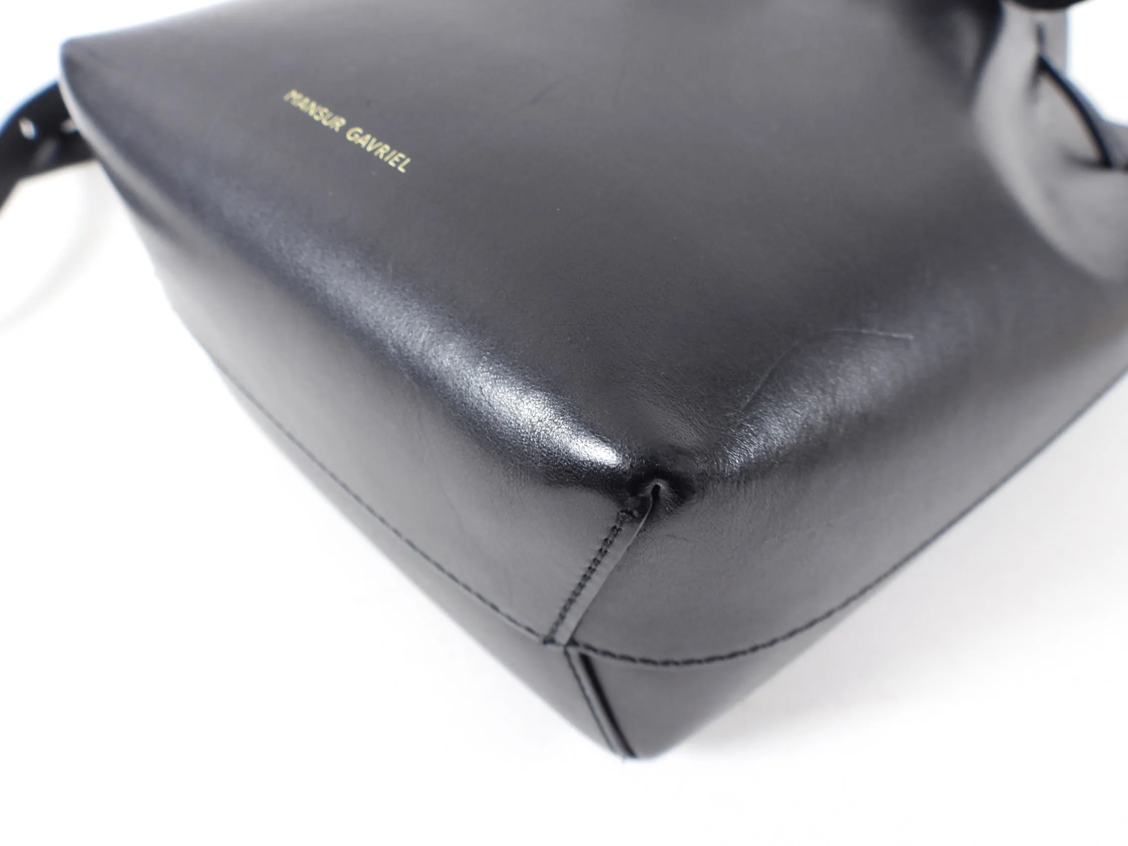 Mansur Gavriel Mini Mini Black Bucket Bag