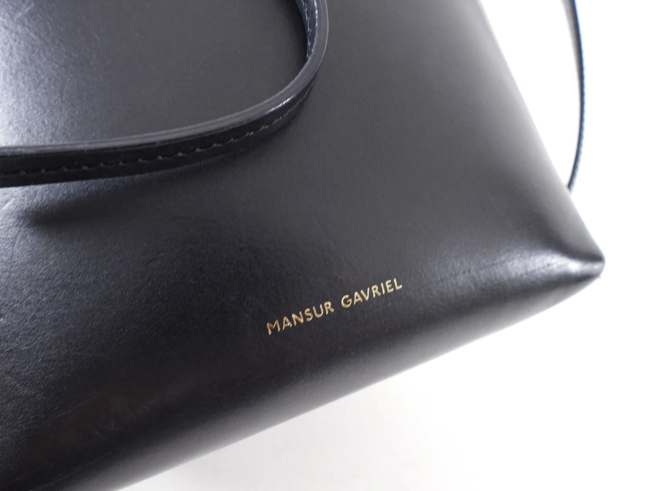 Mansur Gavriel Mini Mini Black Bucket Bag