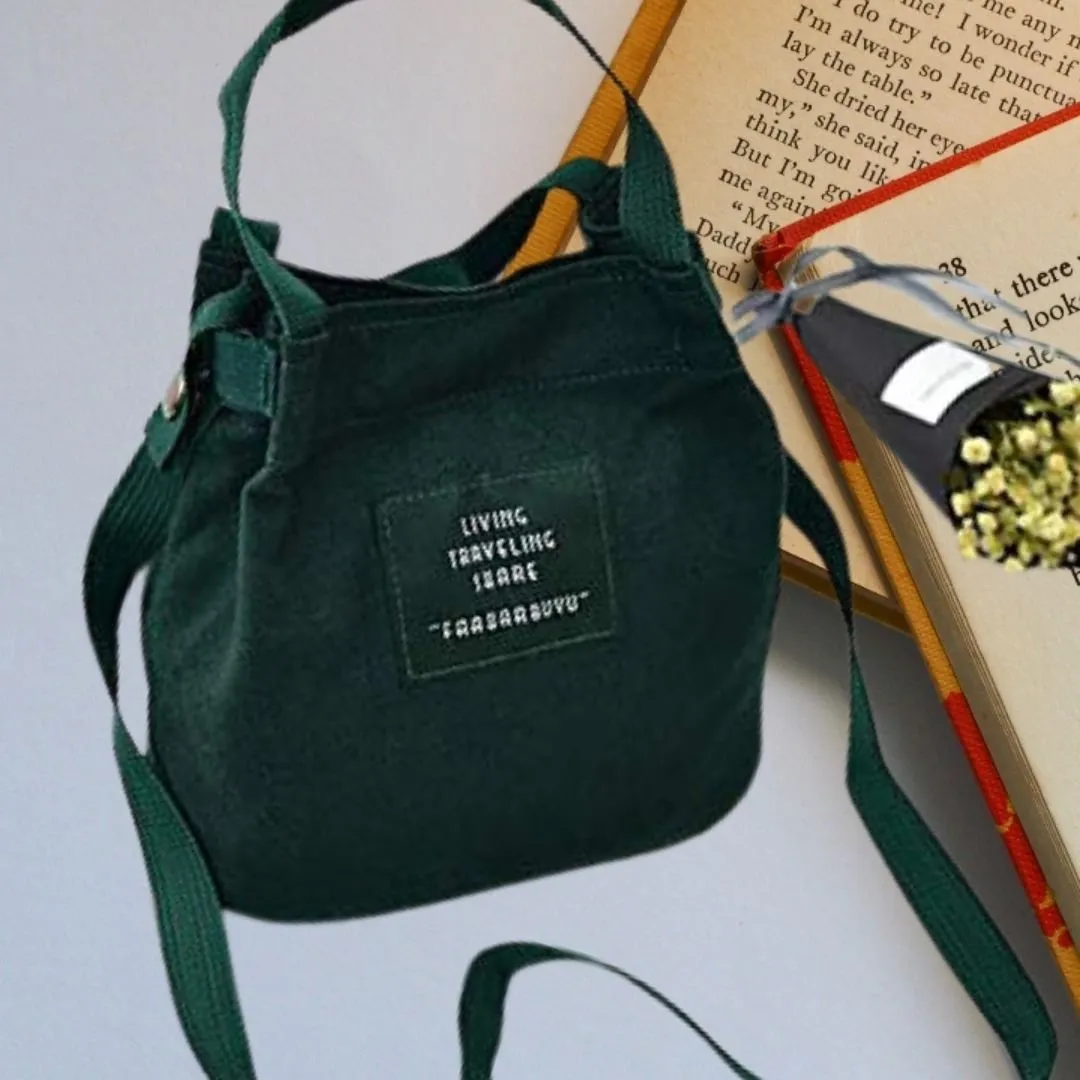 Mini Canvas Bucket Bags - Women