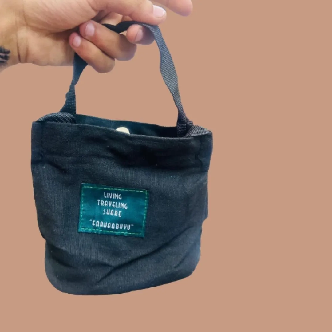Mini Canvas Bucket Bags - Women