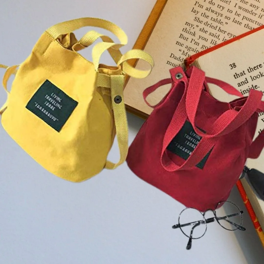 Mini Canvas Bucket Bags - Women