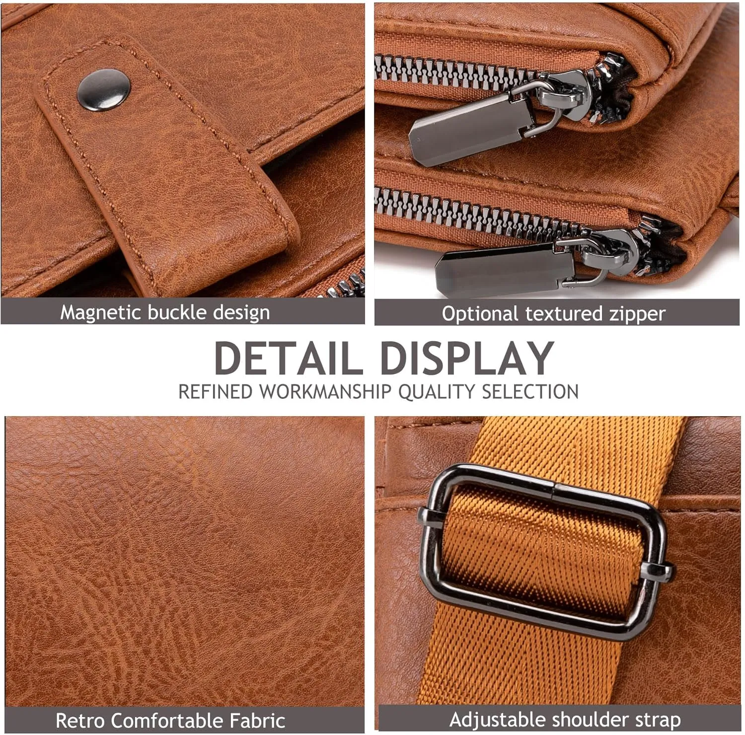 myfriday Womens Vintage Vegan Leather Wristlet Clutch Purse with Zip Around 2 Strap & Detchable Card Holder