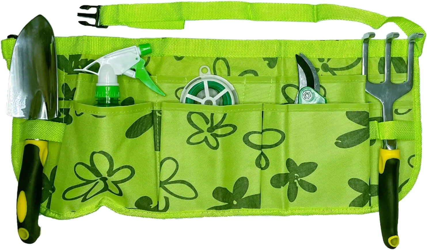 PATILWON 13 Pocket Gardening Tool Waist Belt Bag Oxford Garden Work Tool Apron with 2 Hanging Hole Adjustable Tool Pouch for Men Women