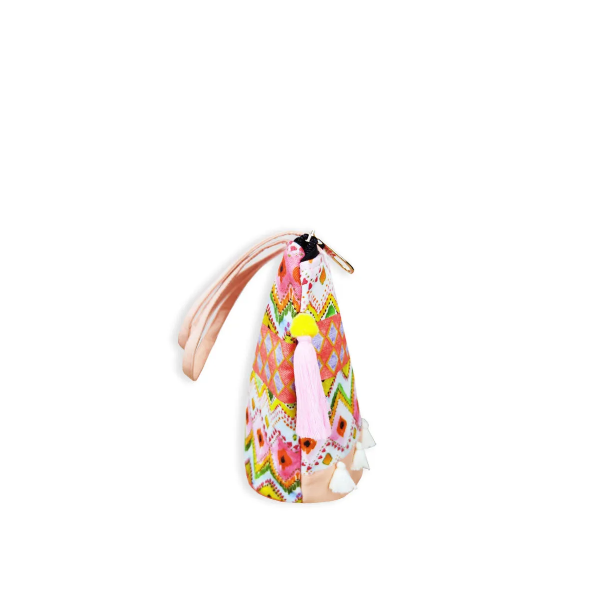 Peach Ikkat Bucket Bag