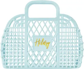 Personalized Jelly Bag - Reusable Beach Tote Bag,Plastic Jelly Purse,Handbag Gifts for Women,Girls,Kids