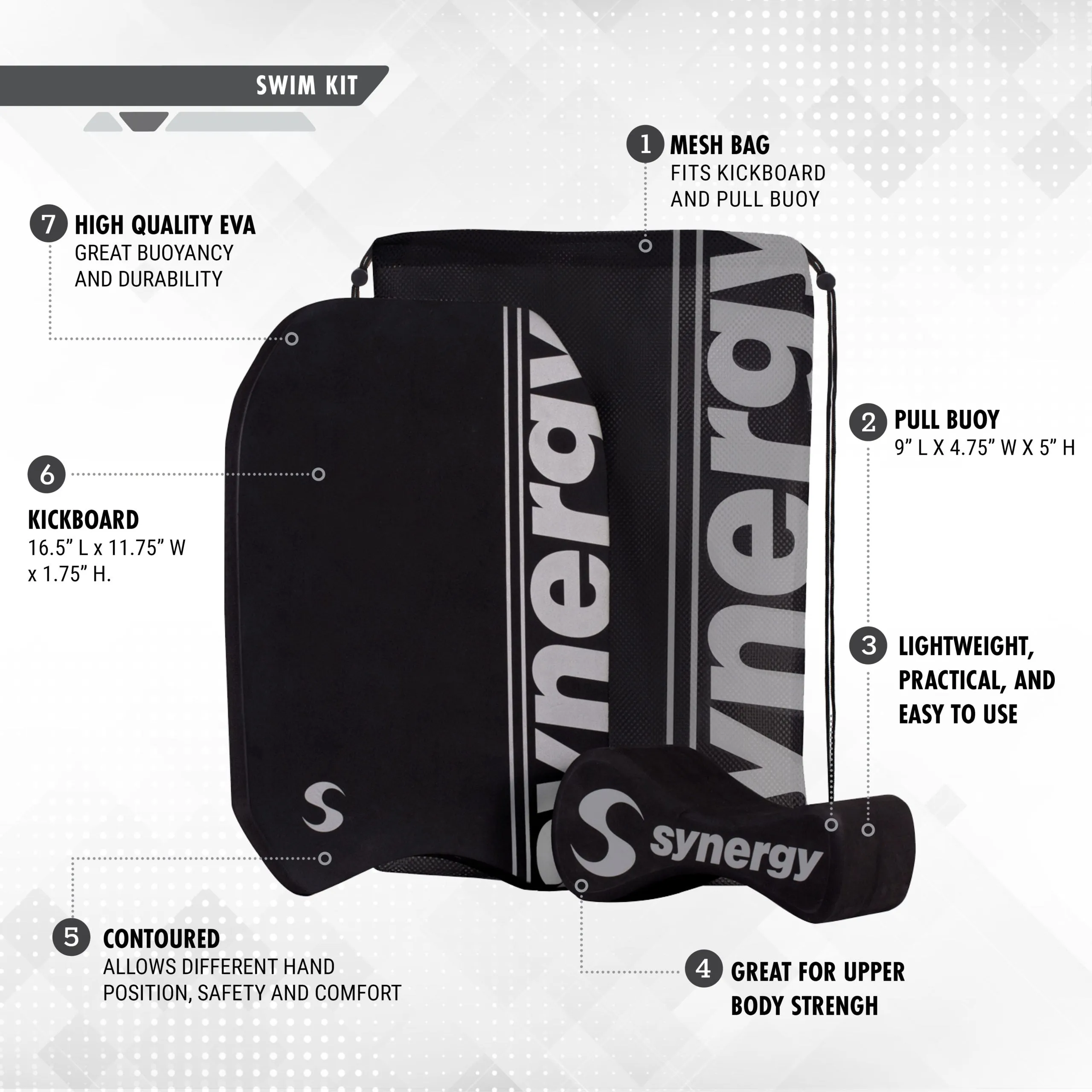 Pull Buoy &amp; Kickboard Swim Kit