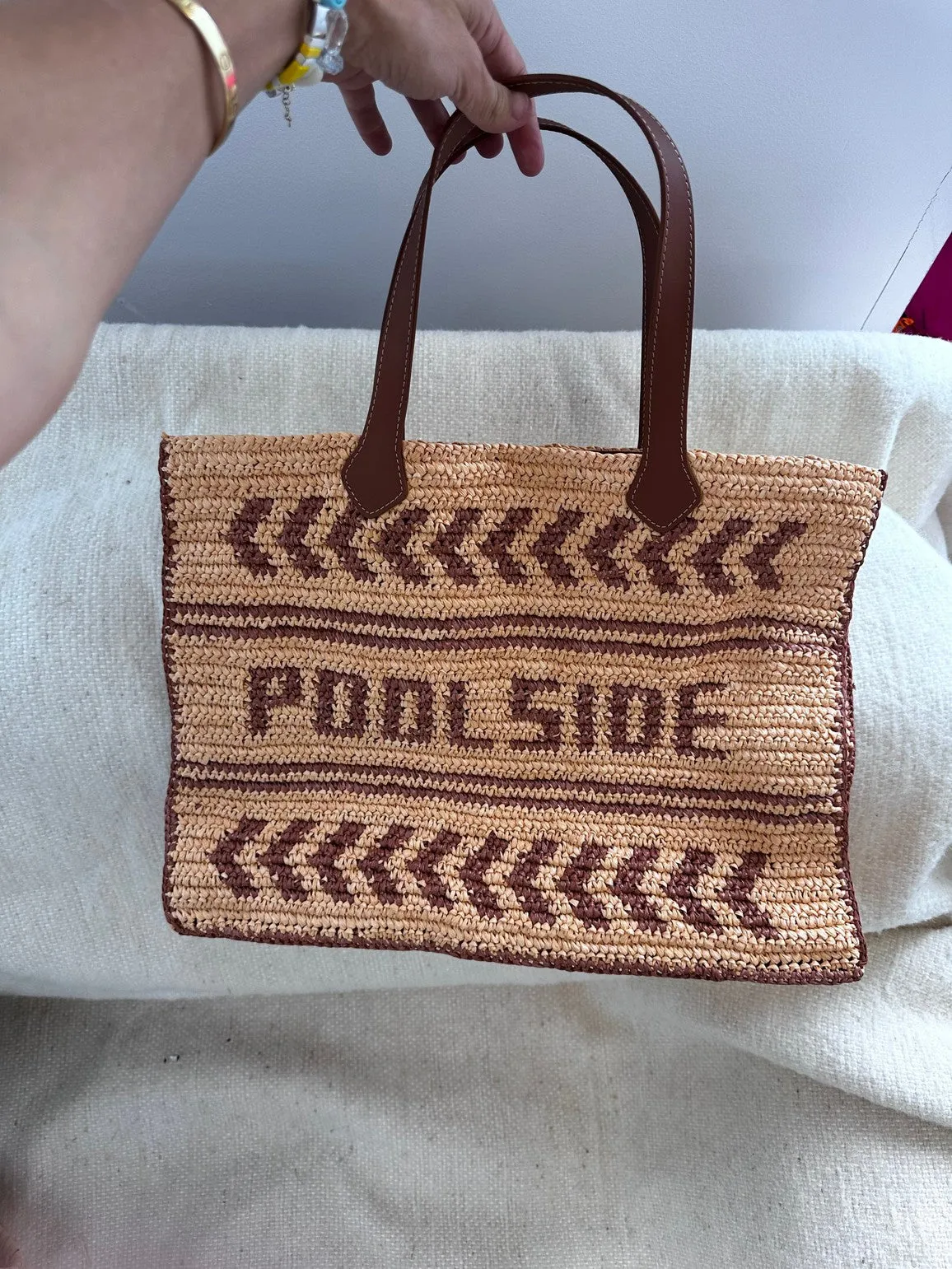 SALE / POOLSIDE logo tote