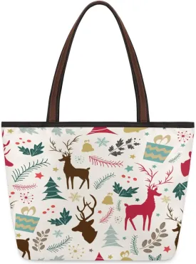 Tote Bag for Women with Zipper Large Capacity Top Handle Casual Shoulder Bag Handbag Reusable Shopping