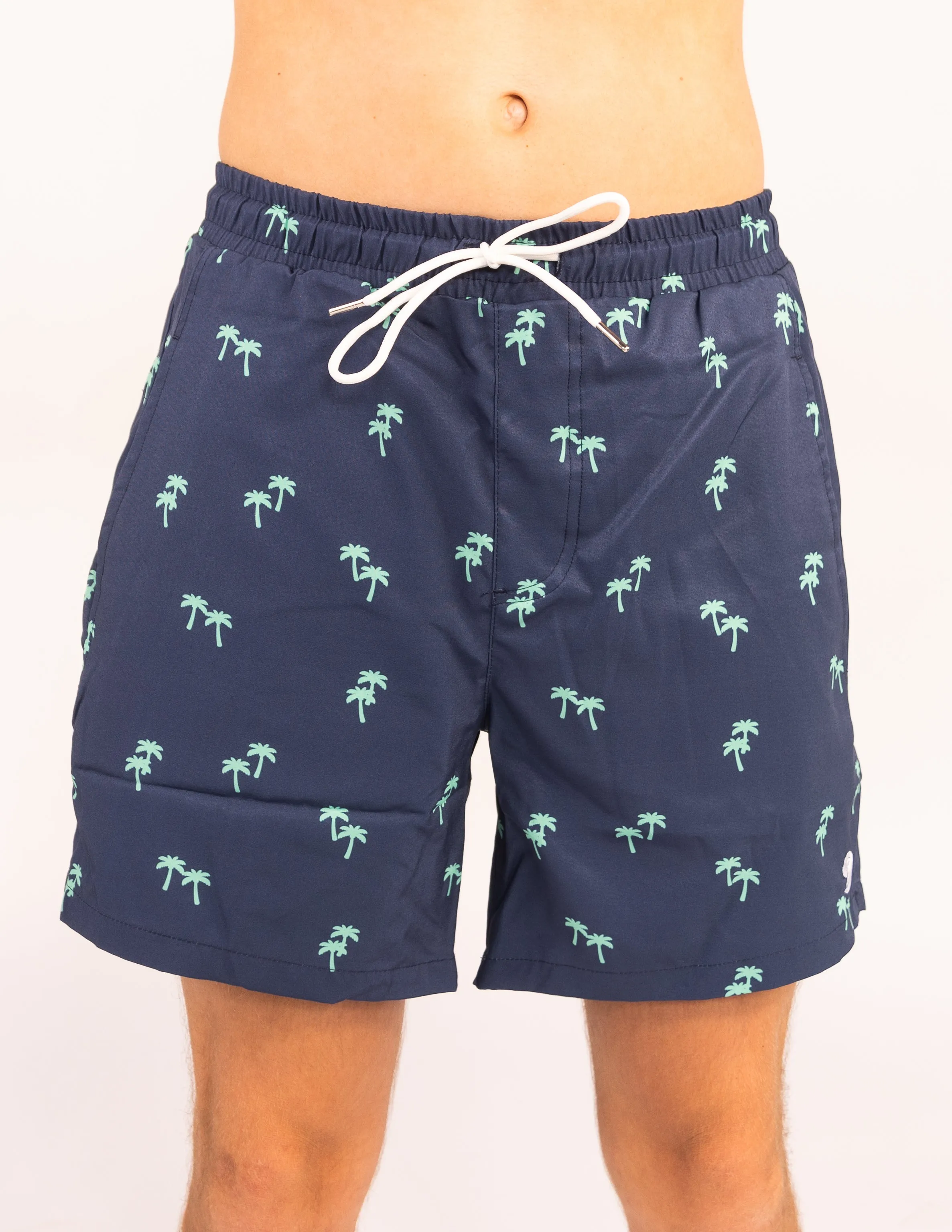 Tropical Trees - Waterproof Pocket Swim Shorts