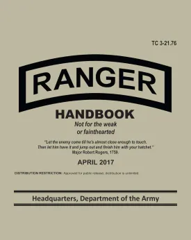 Waterproof Ranger Handbook: Training Circular TC 3-21.76 (Side Spiral Field Pocket Size) Spiral-bound  January 1, 2020