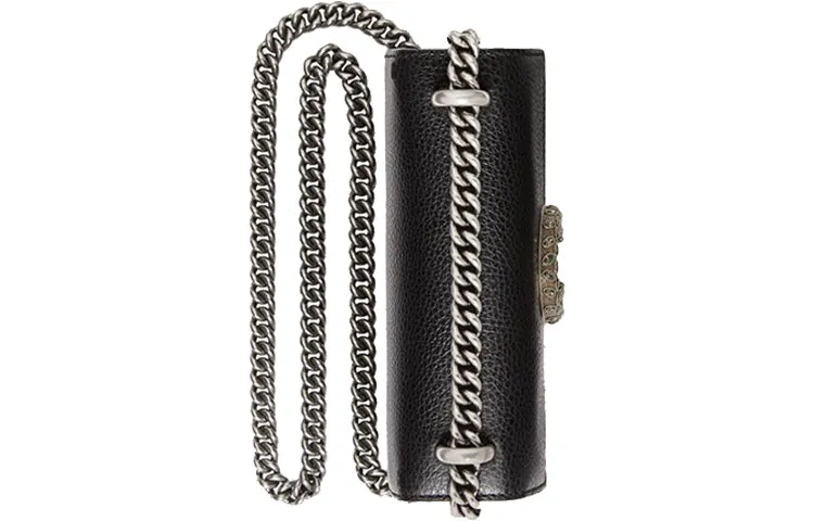 (WMNS) GUCCI Dionysus Leather Mini Handbag Black
