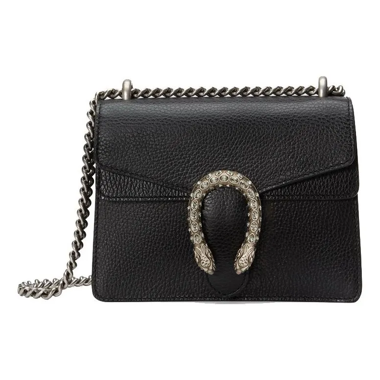 (WMNS) GUCCI Dionysus Leather Mini Handbag Black