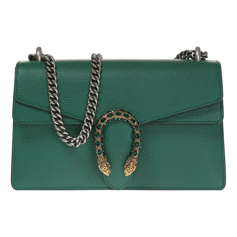 (WMNS) GUCCI Dionysus SeriesSingle Shoulder Bag Small Green